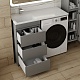 Style Line Тумба под раковину под стиральную машину Даллас 110 3 ящика Люкс Plus серая – картинка-16